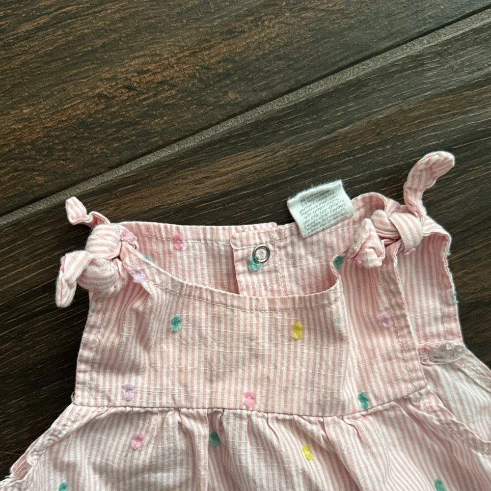 Starting Out Pink and White Striped Diaper Cover Set